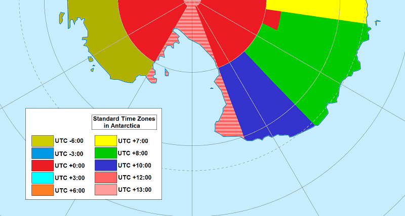 Antarctica Time Zones