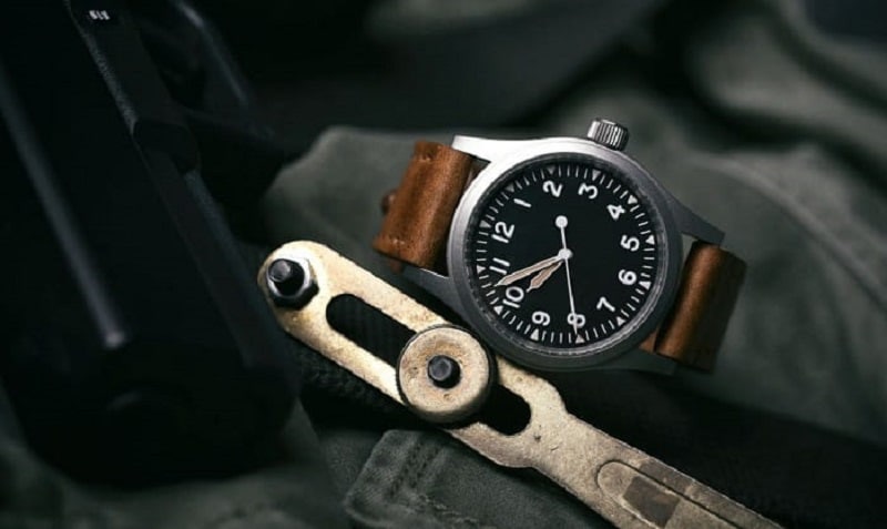 A military-themed watch